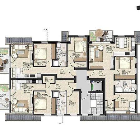 아파트 Haus Muschelsucher, Birkenstrasse 7a, App 3 징스트